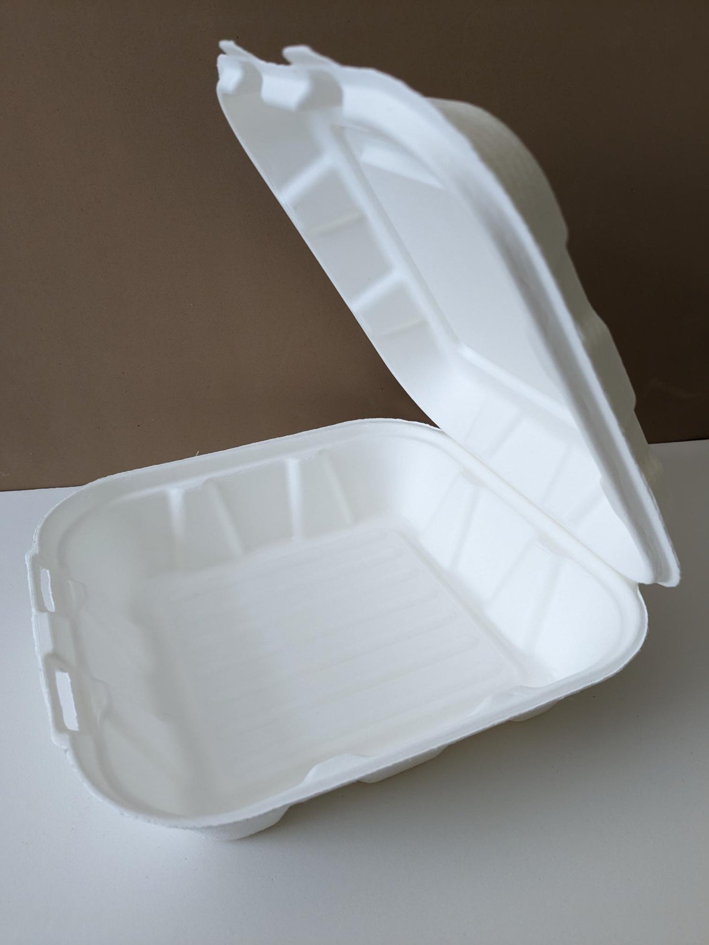 8"x8" Biodegradable Clamshell 1- Compartment  200/case