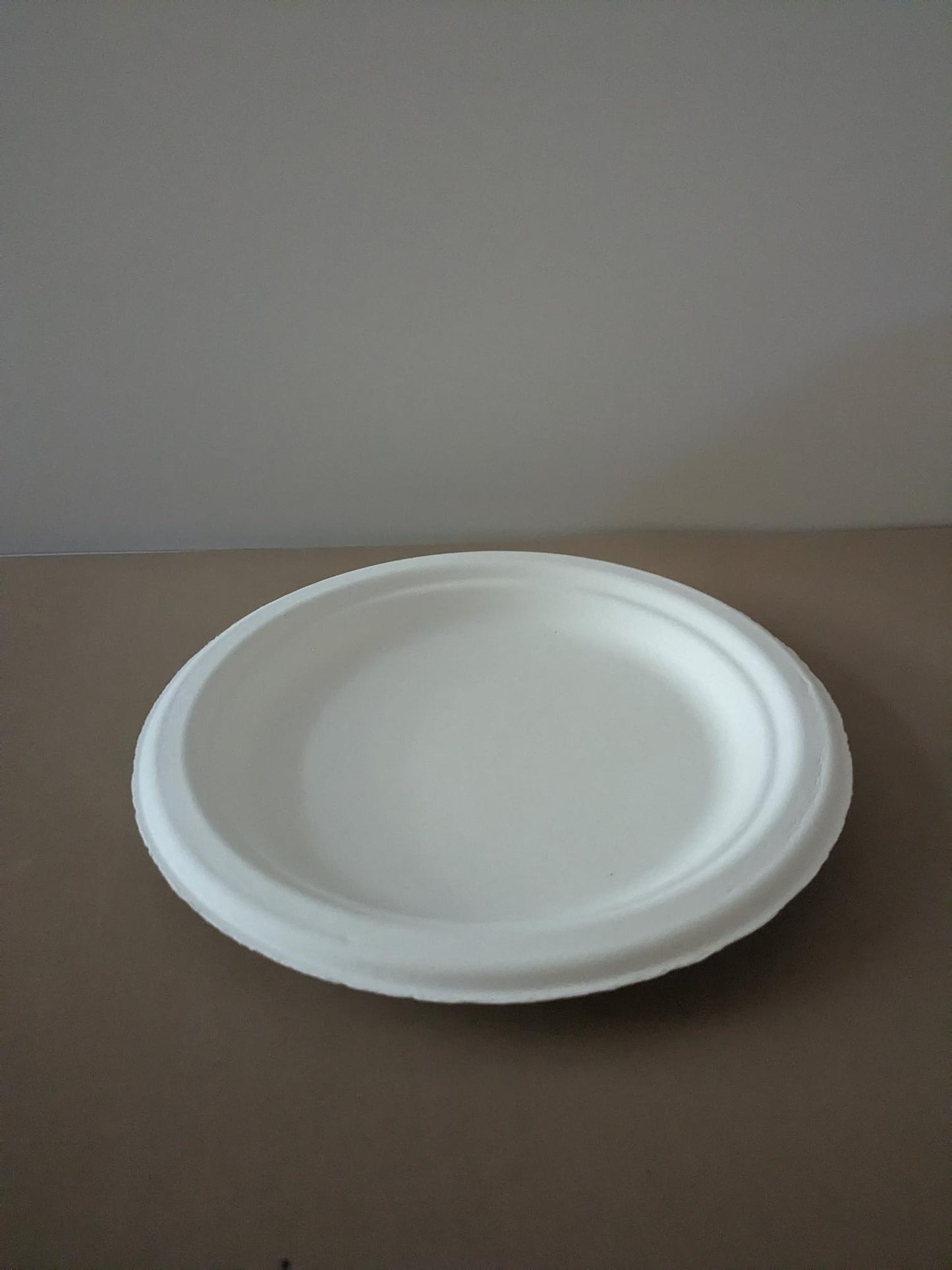 9" Biodegradable round Plate 1- Compartment 500/Case