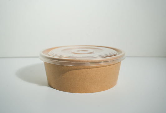 Kraft Brown Paper Bowl + Lid (SET)