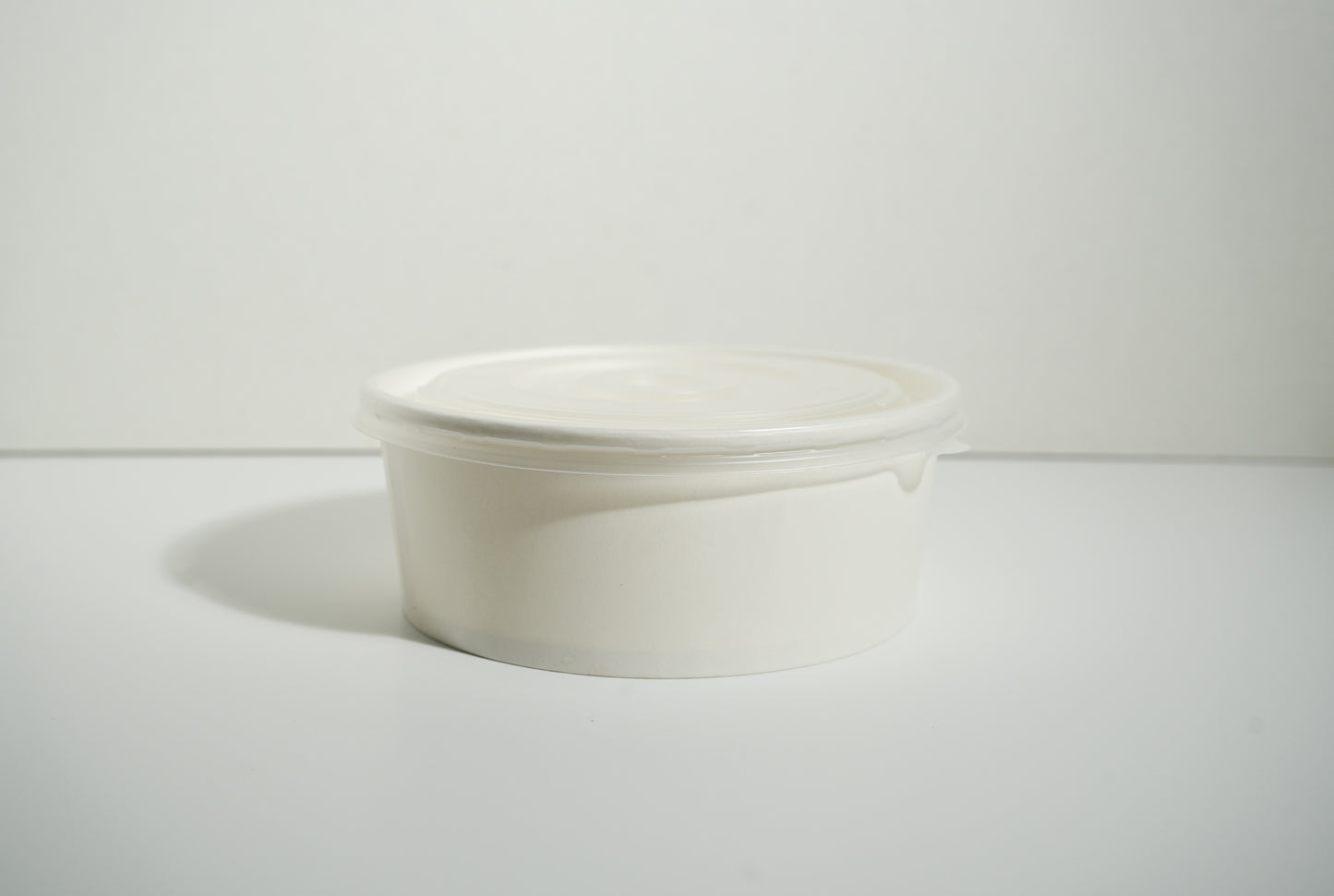 White Paper Bowl + Lid (SET)